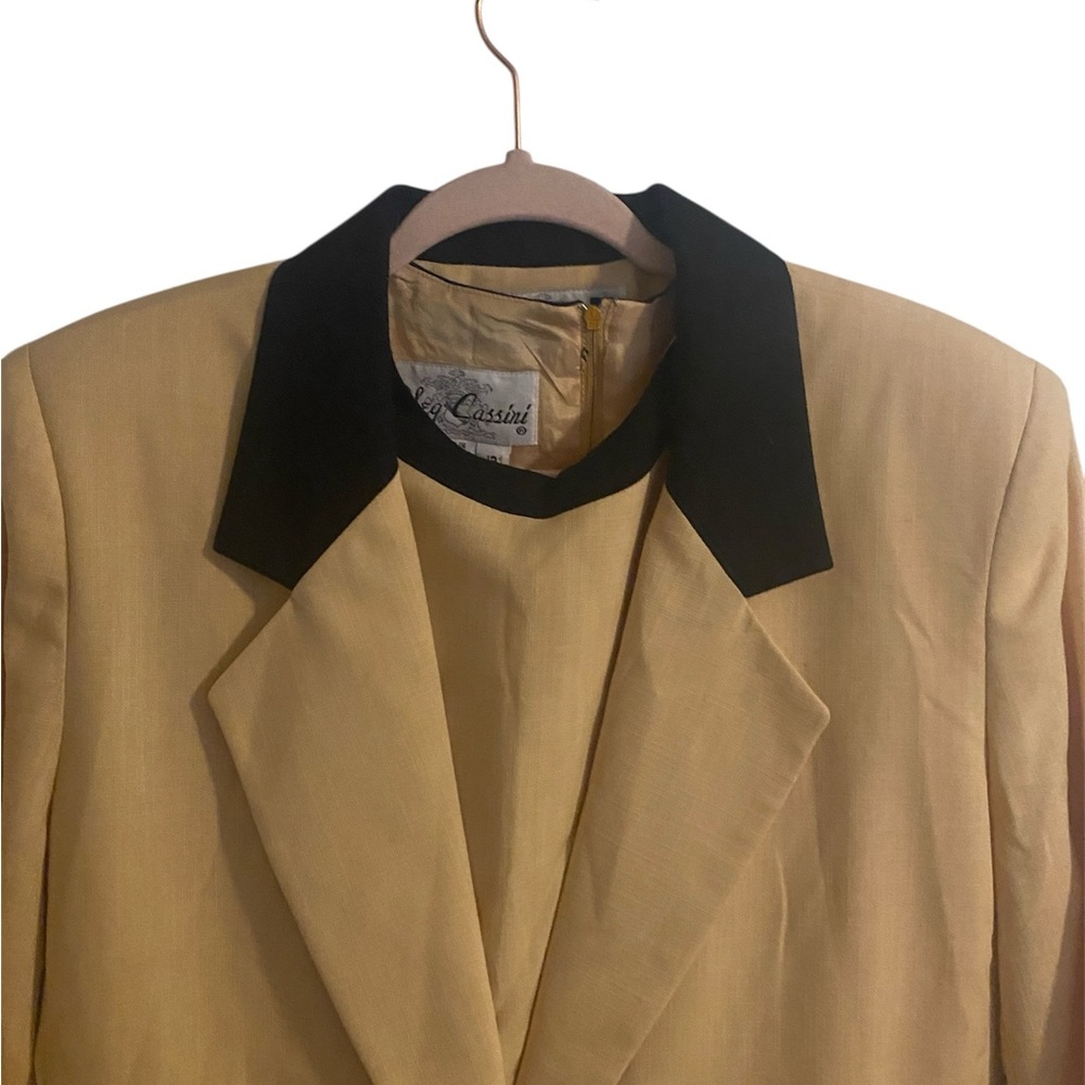 Vintage Oleg Cassini Shift Dress With Blazer Size 12 Professional EUC - Picture 2 of 10